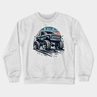 Cartoon monster truck Crewneck Sweatshirt